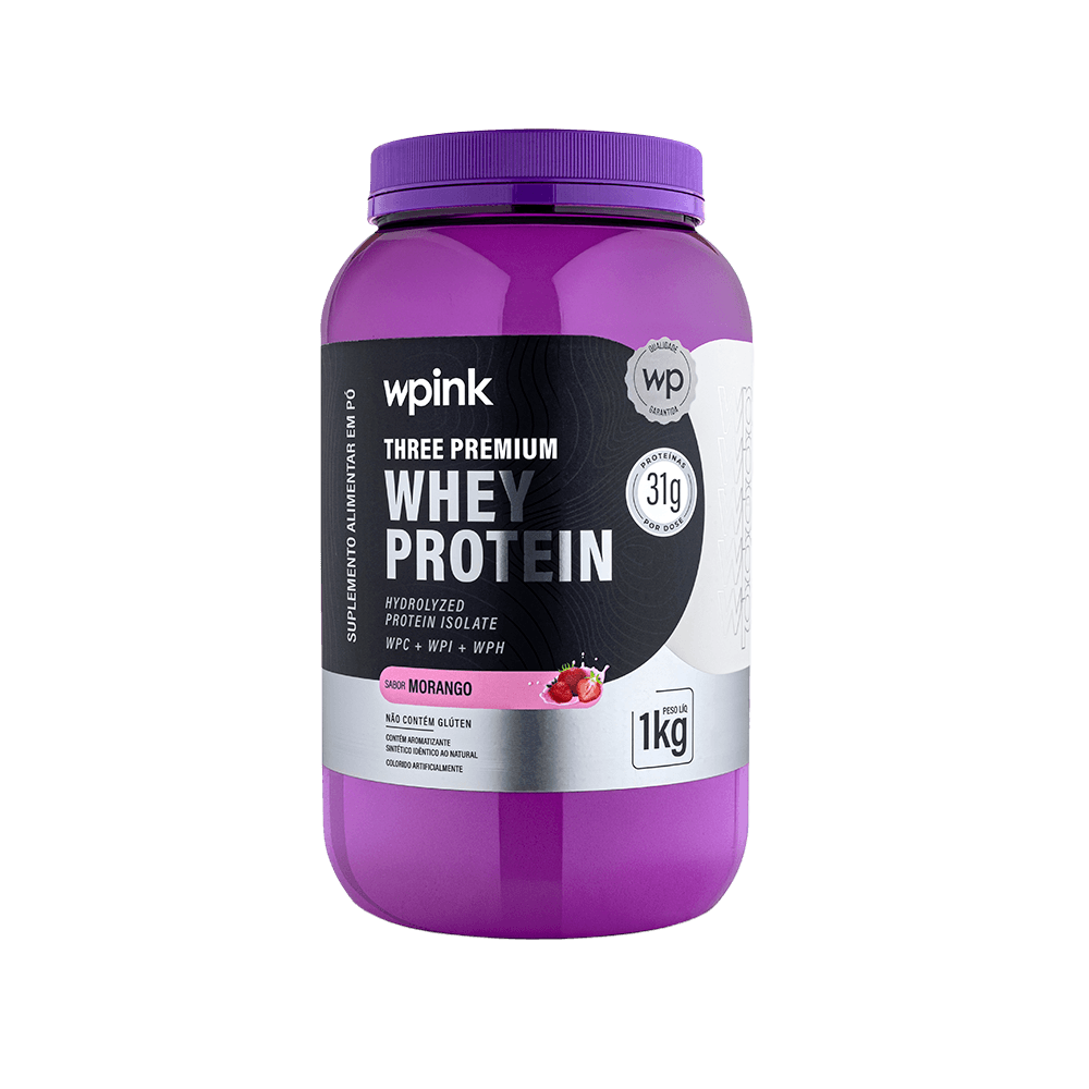 Whey protein 3W morango 3W - (1kg)
